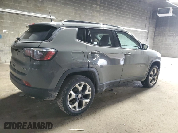 2020 Jeep Compass Limited с VIN 3C4NJDCB8LT123530, выставлен на аукционе Copart как лот 55310035 с пробегом 75 172 миль миль и Списание • Salvage title. История ставок и продаж доступна на DreamBid. Изображение 3.