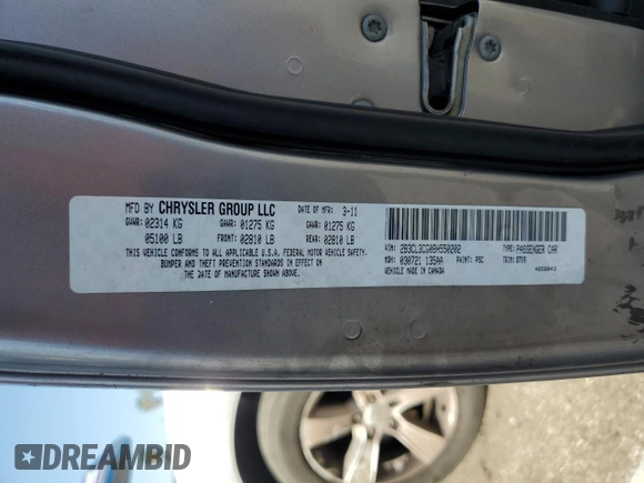 2011 Dodge Charger Rallye with VIN 2B3CL3CG0BH550202, listed as a Copart auction lot 46951275 with 214,445 mi miles and Salvage Title. Bid and sale history available at carsss.com. Image 12.
