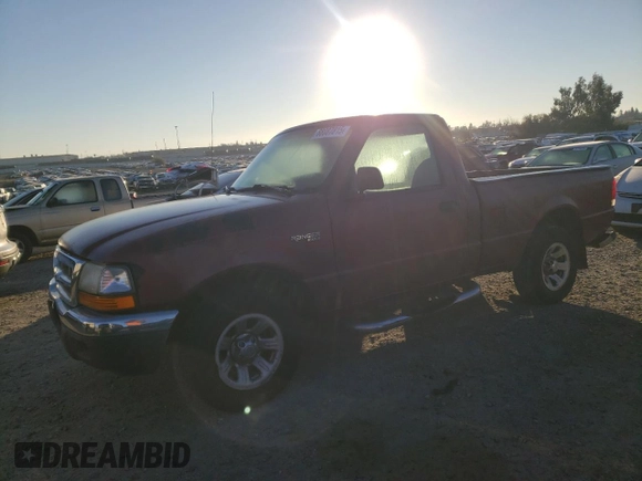 2000 Ford Ranger XL with VIN 1FTYR10V0YPB61591, listed as a Copart auction lot 88087815 with 151,529 mi miles and Salvage Title. Bid and sale history available at carsss.com. Image 1.