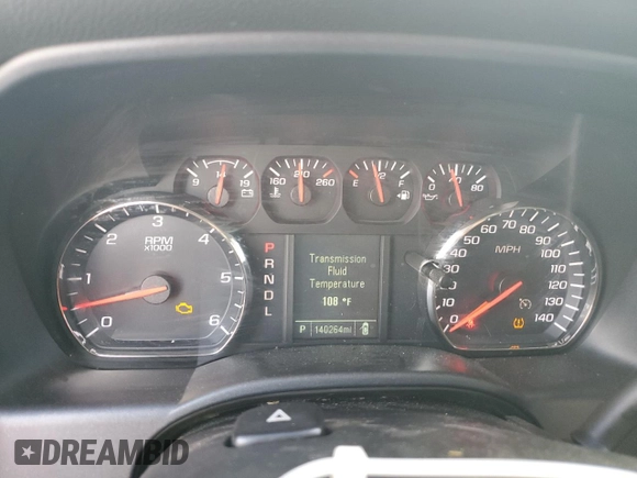 2018 Chevrolet Silverado 1500 Custom with VIN 3GCPCPEC6JG621418, listed as a Copart auction lot 55783255 with 140,264 mi miles and Salvage Title. Bid and sale history available at DreamBid. Image 9.