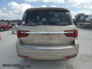 2020 Infiniti QX80 LUXE with VIN JN8AZ2NE0L9251521, listed as a Copart auction lot 44682925 with 46,986 mi miles and Salvage Title. Bid and sale history available at carsss.com. Image 6.