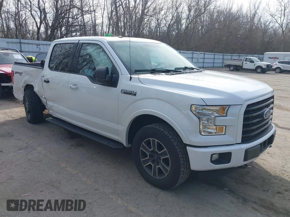 2016 Ford F-150 XLT with VIN 1FTEW1EP4GFC58013, listed as a IAAI auction lot 41805781 with 164,385 mi miles. Bid and sale history available at carsss.com. Image 1.