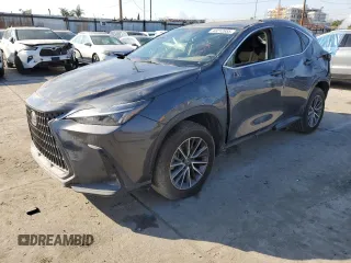 2022 Lexus NX with VIN JTJAGCEZ1N5001125, listed as a Copart auction lot 43212655 with 27,330 mi miles and Salvage Title. Bid and sale history available at carsss.com. Image 1.
