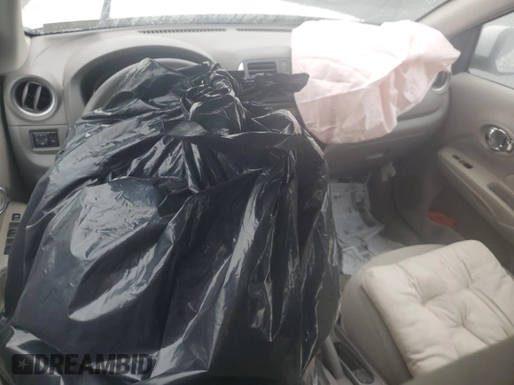 2014 Nissan Versa SV with VIN 3N1CN7AP3EL829693, listed as a Copart auction lot 55681185 with Not Provided miles and Salvage Title. Bid and sale history available at DreamBid. Image 8.