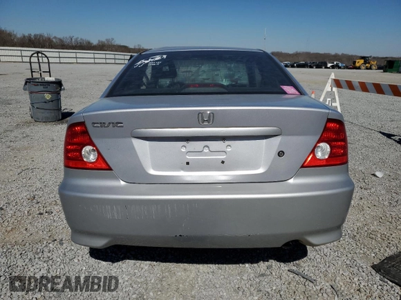 2005 Honda Civic EX with VIN 1HGEM22945L002391, listed as a Copart auction lot 46150125 with 173,053 mi miles and Salvage Title. Bid and sale history available at DreamBid. Image 6.