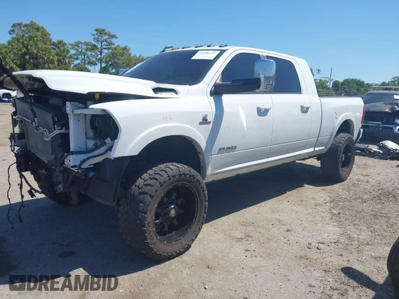 2019 Ram 2500 Laramie z VIN 3C6UR5NL2KG718789, wystawiony jako IAAI lot #42046325 z przebiegiem 54 965 mil mil oraz . Historia ofert i sprzedaży dostępna na DreamBid. Obrazek 2.