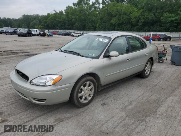 2006 Ford Taurus SEL with VIN 1FAFP56U86A194072, listed as a Copart auction lot 63779615 with 77,377 mi miles and Salvage title. Bid and sale history available at DreamBid. Image 1.