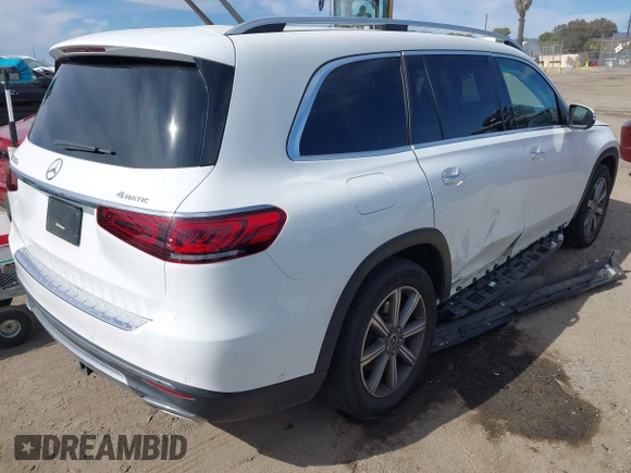 2021 Mercedes-Benz GLS with VIN 4JGFF5KE6MA420873, listed as a IAAI auction lot 41637588 with 51,709 mi miles. Bid and sale history available at carsss.com. Image 4.