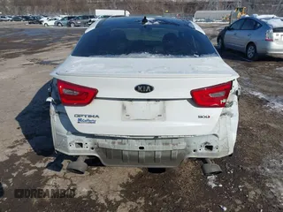 2015 Kia Optima SXL Turbo with VIN 5XXGR4A65FG428023, listed as a IAAI auction lot 41416027 with 100,372 mi miles and . Bid and sale history available at DreamBid. Image 6.