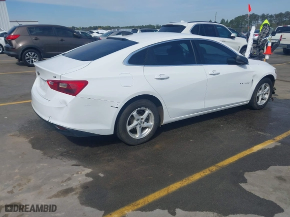 2016 Chevrolet Malibu LS with VIN 1G1ZB5ST9GF214944, listed as a IAAI auction lot 41895773 with 129,853 mi miles. Bid and sale history available at carsss.com. Image 4.