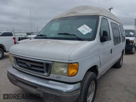2003 Ford Econoline Cargo Recreational with VIN 1FDPE24L13HA67398, listed as a IAAI auction lot 41674471 with 321,746 mi miles and . Bid and sale history available at DreamBid. Image 2.