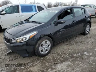 2017 Kia Forte5 LX with VIN KNAFK5A86H5682156, listed as a Copart auction lot 45861385 with 104,591 mi miles and Salvage Title. Bid and sale history available at carsss.com. Image 1.