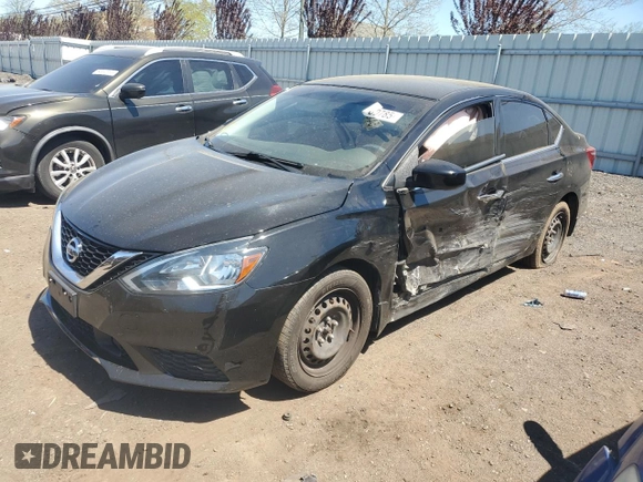2019 Nissan Sentra S with VIN 3N1AB7AP3KY225415, listed as a Copart auction lot 54830785 with 93,480 mi miles and Salvage title. Bid and sale history available at DreamBid. Image 1.