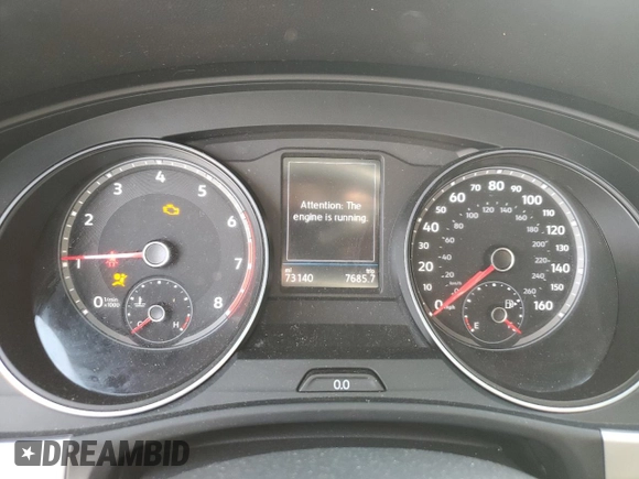 2021 Volkswagen Atlas S with VIN 1V2AC2CA4MC219560, listed as a Copart auction lot 53805685 with 73,140 mi miles and Salvage title. Bid and sale history available at DreamBid. Image 9.