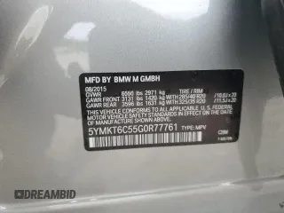 2016 BMW X5 M z VIN 5YMKT6C55G0R77761, wystawiony jako Copart lot #80486044 z przebiegiem Nie podano mil oraz Szkody całkowita. Historia ofert i sprzedaży dostępna na DreamBid. Obrazek 13.