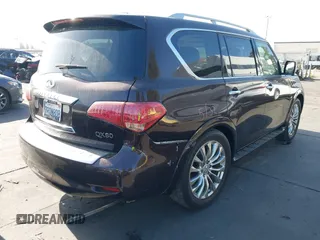 2016 Infiniti QX80 with VIN JN8AZ2NC1G9401091, listed as a IAAI auction lot 42497807 with 77,179 mi miles and . Bid and sale history available at DreamBid. Image 4.