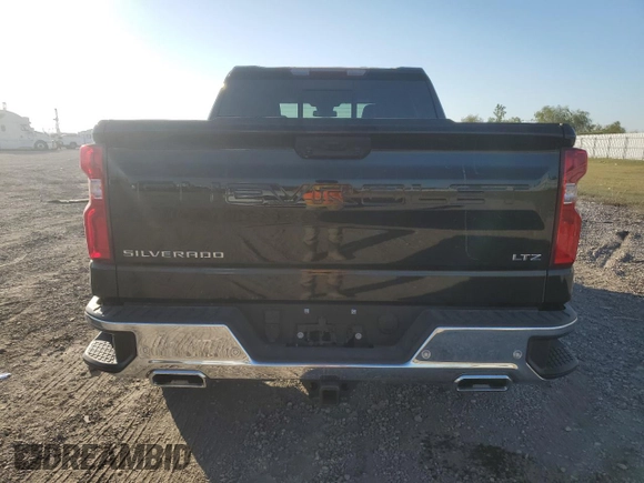 2023 Chevrolet Silverado 1500 LTZ with VIN 1GCUDGE80PZ134347, listed as a Copart auction lot 76155904 with 57,545 mi miles and Salvage Title. Bid and sale history available at carsss.com. Image 6.