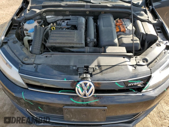2014 Volkswagen Jetta Hybrid SE with VIN 3VW637AJ3EM291418, listed as a Copart auction lot 75678204 with 221,750 mi miles and Salvage title. Bid and sale history available at DreamBid. Image 12.