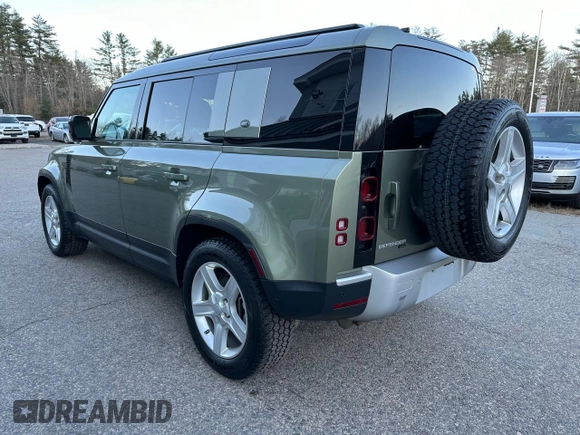 2021 Land Rover Defender SE z VIN SALEP7RU0M2046639, wystawiony jako Copart lot #82098914 z przebiegiem 55 064 mil mil oraz Czysty tytuł • Clean title. Historia ofert i sprzedaży dostępna na DreamBid. Obrazek 3.