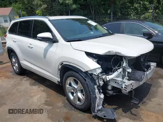 2017 Toyota Highlander Limited with VIN 5TDYZRFH6HS190177, listed as a IAAI auction lot 42398981 with 159,583 mi miles and . Bid and sale history available at DreamBid. Image 1.