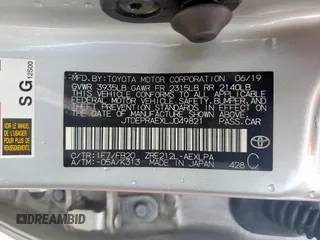 2020 Toyota Corolla LE with VIN JTDEPRAEXLJ049821, listed as a Copart auction lot 51056745 with 56,001 mi miles and Salvage Title. Bid and sale history available at carsss.com. Image 13.