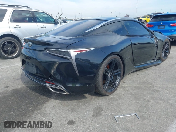 2022 Lexus LC 500h with VIN JTHBP5AY6NA105387, listed as a IAAI auction lot 41600455 with 18,207 mi miles and . Bid and sale history available at DreamBid. Image 4.