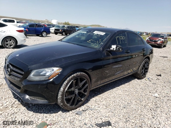 2016 Mercedes-Benz C-Class C 300 Luxury with VIN 55SWF4KB1GU119460, listed as a Copart auction lot 52034473 with 41,077 mi miles and Salvage Title. Bid and sale history available at carsss.com. Image 1.