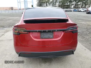 2023 Tesla Model X with VIN 7SAXCAE51PF390573, listed as a Copart auction lot 47499385 with Not Provided miles and Salvage Title. Bid and sale history available at DreamBid. Image 6.