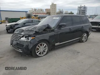 2017 Land Rover Range Rover with VIN SALGR2FKXHA366989, listed as a Copart auction lot 74100824 with Not provided miles and Salvage title. Bid and sale history available at DreamBid. Image 1.