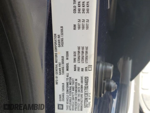 2007 Hummer H3 SUV с VIN 5GTDN13E178244020, выставлен на аукционе Copart как лот 55642585 с пробегом 158 807 миль миль и Списание • Salvage title. История ставок и продаж доступна на DreamBid. Изображение 13.