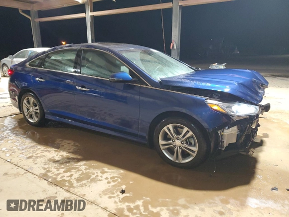 2018 Hyundai Sonata Sport Plus with VIN 5NPE34AF8JH674974, listed as a Copart auction lot 83859474 with 77,026 mi miles and Salvage Title. Bid and sale history available at DreamBid. Image 4.