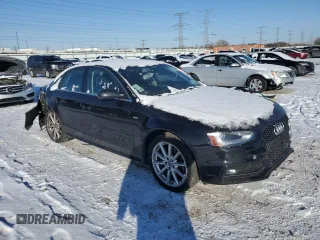2014 Audi A4 Premium Plus with VIN WAUFFAFL1EA065874, listed as a Copart auction lot 87691285 with 62,172 mi miles and Salvage Title. Bid and sale history available at carsss.com. Image 4.
