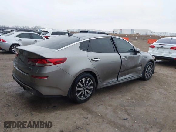 2019 Kia Optima EX with VIN 5XXGU4L1XKG324394, listed as a IAAI auction lot 41607905 with 69,980 mi miles. Bid and sale history available at carsss.com. Image 4.