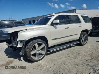 2015 Cadillac Escalade Premium with VIN 1GYS3NKJ8FR525325, listed as a Copart auction lot 64981555 with 132,706 mi miles and Salvage title. Bid and sale history available at DreamBid. Image 1.