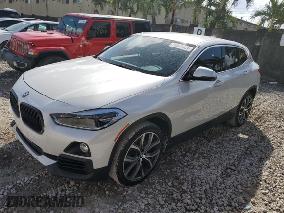 2018 BMW X2 xDrive28i with VIN WBXYJ5C38JEF74486, listed as a Copart auction lot 79035384 with 45,730 mi miles and Salvage Title. Bid and sale history available at carsss.com. Image 1.