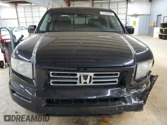 2008 Honda Ridgeline RTL with VIN 2HJYK16568H511771, listed as a Copart auction lot 75184284 with 173,957 mi miles and Salvage Title. Bid and sale history available at carsss.com. Image 5.