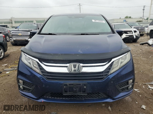 2018 Honda Odyssey EX with VIN 5FNRL6H57JB103291, listed as a Copart auction lot 58733025 with 177,279 mi miles and Salvage title. Bid and sale history available at DreamBid. Image 5.