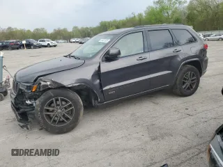 2017 Jeep Grand Cherokee Limited 75th Anniversary with VIN 1C4RJFBT6HC600255, listed as a Copart auction lot 55451555 with 156,586 mi miles and Salvage title. Bid and sale history available at DreamBid. Image 1.