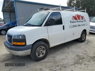 2016 GMC Savana Cargo with VIN 1GTW7AFFXG1903509, listed as a Copart auction lot 43858515 with 283,132 mi miles and Salvage Title. Bid and sale history available at carsss.com. Image 1.