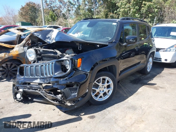 2020 Jeep Renegade Latitude with VIN ZACNJABB9LPL63724, listed as a IAAI auction lot 41832837 with 78,531 mi miles. Bid and sale history available at carsss.com. Image 17.