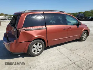 2004 Nissan Quest SL with VIN 5N1BV28U34N352071, listed as a Copart auction lot 74121254 with 0 mi miles and Salvage Title. Bid and sale history available at carsss.com. Image 3.