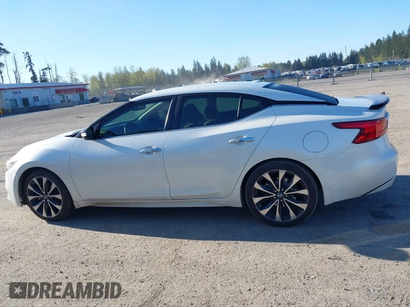 2016 Nissan Maxima SV with VIN 1N4AA6AP9GC377182, listed as a IAAI auction lot 42054766 with 50,433 mi miles and . Bid and sale history available at DreamBid. Image 15.