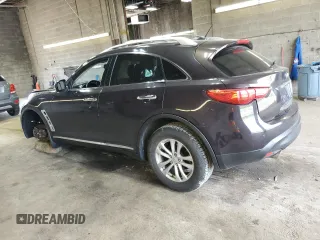 2011 Infiniti FX with VIN JN8AS1MW9BM733523, listed as a Copart auction lot 56670815 with 105,195 mi miles and Salvage title. Bid and sale history available at DreamBid. Image 2.