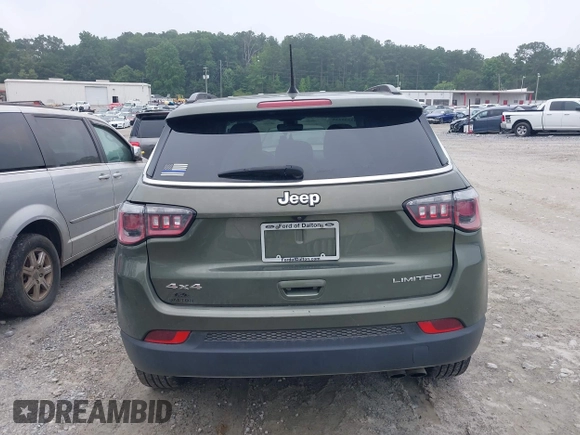 2020 Jeep Compass Limited with VIN 3C4NJDCB2LT127296, listed as a IAAI auction lot 42555235 with 105,259 mi miles and . Bid and sale history available at DreamBid. Image 16.