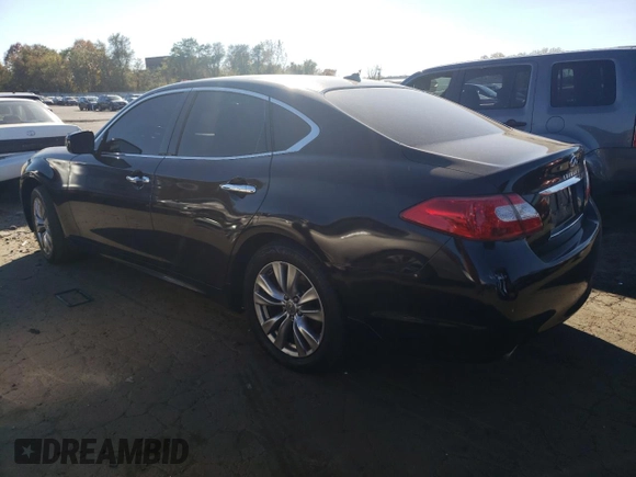 2012 Infiniti M37 with VIN JN1BY1AR2CM393309, listed as a Copart auction lot 76657634 with 109,375 mi miles and Salvage Title. Bid and sale history available at carsss.com. Image 2.