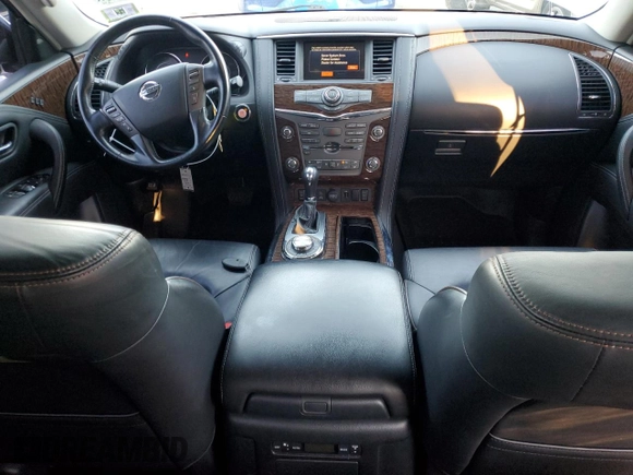2019 Nissan Armada SV with VIN JN8AY2NC1K9585637, listed as a Copart auction lot 81100094 with 76,843 mi miles and Salvage Title. Bid and sale history available at carsss.com. Image 8.
