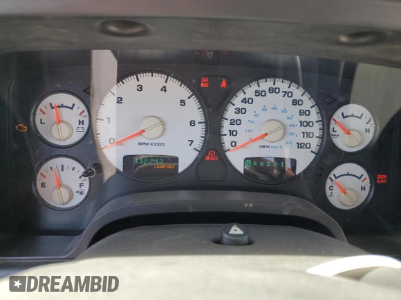 2005 Dodge 1500 SLT with VIN 1D7HA16N05J537953, listed as a Copart auction lot 49049175 with 132,243 mi miles and Salvage Title. Bid and sale history available at carsss.com. Image 9.