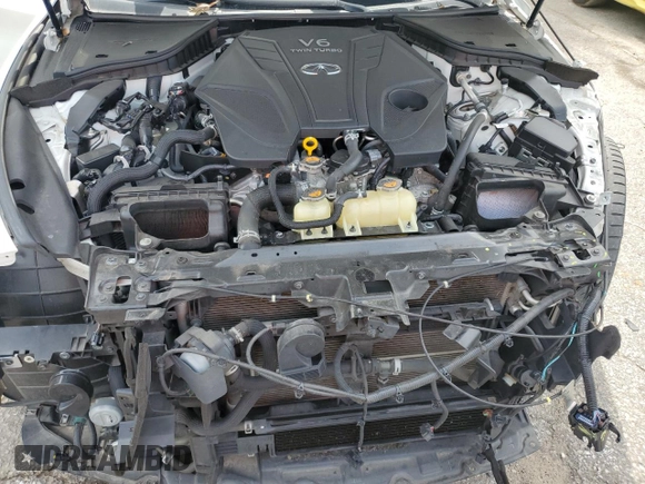 2020 Infiniti Q60 Red Sport 400 with VIN JN1FV7EK0LM400347, listed as a Copart auction lot 61872055 with 68,676 mi miles and Salvage title. Bid and sale history available at DreamBid. Image 11.