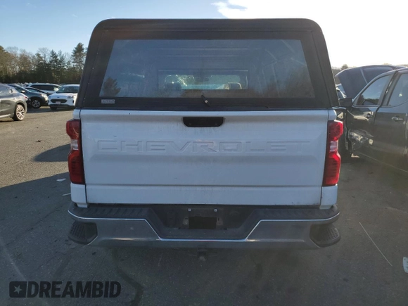 2020 Chevrolet Silverado 1500 Work Truck with VIN 3GCNWAEFXLG256590, listed as a Copart auction lot 87655275 with 88,478 mi miles and Salvage Title. Bid and sale history available at carsss.com. Image 6.