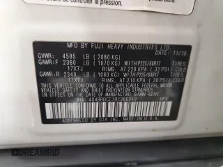 2011 Subaru Outback 2.5i Prem with VIN 4S4BRBCC7B1366949, listed as a Copart auction lot 46345645 with 84,025 mi miles and Salvage Title. Bid and sale history available at carsss.com. Image 13.